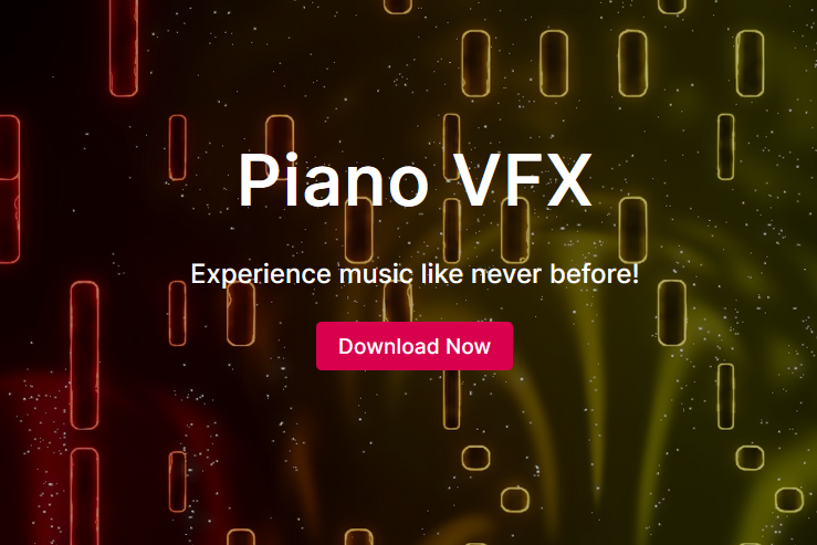 The download button on the piano-vfx website