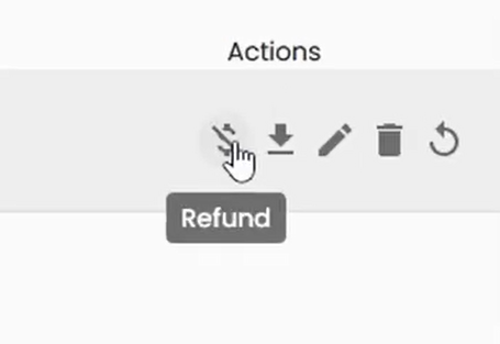 The refund button for your Klangio transcription, which can be found in the songbook