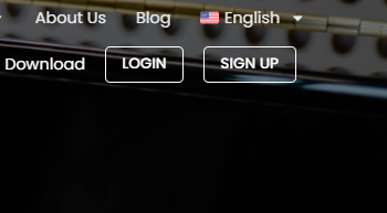 The Login and Sign Up Button at the Klangio Website.