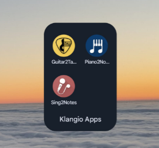 The Klangio Mobile Apps