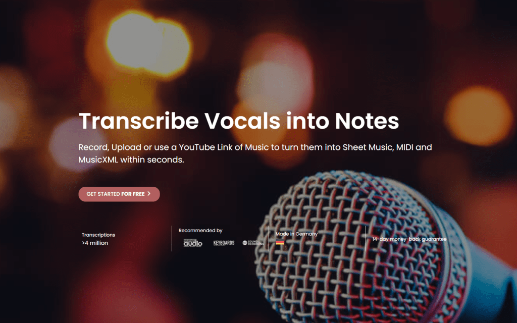 The Homepage of Sing2Notes