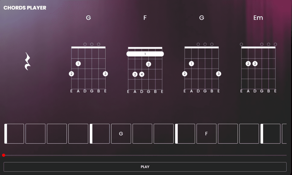 The Chords Player - Play along to your favourite songs