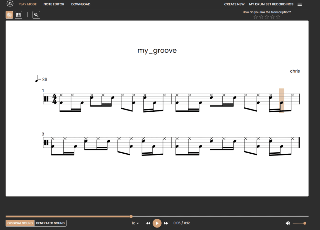 Play, edit and download your sheet!