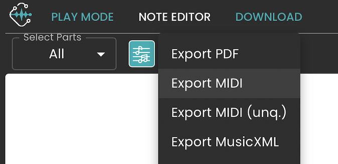 Download the file in MIDI format.